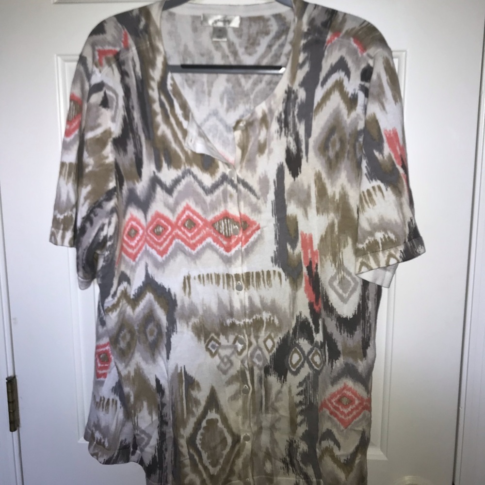 aztec patterned top